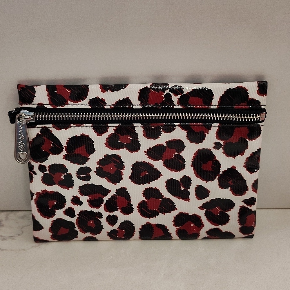 Brighton Leopard Makeup Cosmetic Pouch 7.5 X 5.5